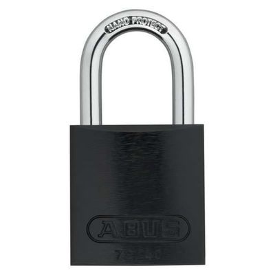 Lockout Padlock, KA, Black, 1/4In. Dia.