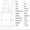 Lockout Padlock, KA, Black, 1/4In. Dia. view 3