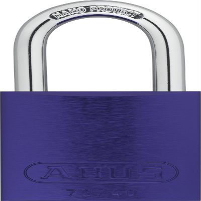 Lockout Padlock, KD, Purple, 1/4 in. Dia.
