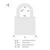 Lockout Padlock, KD, Purple, 1/4 in. Dia. view 4