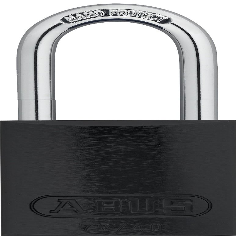 Lockout Padlock, KA, Black, 1/4In. Dia.