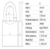 Lockout Padlock, KA, Black, 1/4In. Dia. view 4
