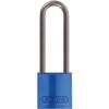 Lockout Padlock, KA, Blue, 1/4 in. Dia. view 1