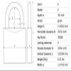 Lockout Padlock, KA, Green, 1/4In. Dia., 72ALHB/40-75 KA Green 3 Shackle view 3