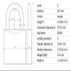 Lockout Padlock, KA, Orange, 1/4 in. Dia. view 3