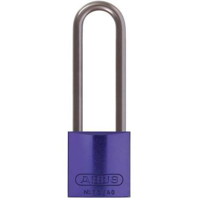 ABUS 72/40HB75 KA Aluminum Safety Padlock Keyed Alike with 3" Shackle, Purple