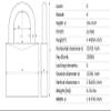 ABUS 72/40HB75 KA Aluminum Safety Padlock Keyed Alike with 3" Shackle, Purple view 2