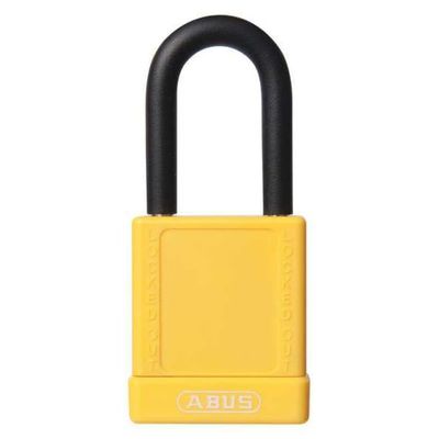 Lockout Padlock, KA, Yellow, 1-3/4"H