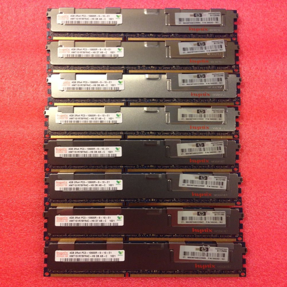 32GB (8X4GB) Memory for DELL POWEREDGE T410 T610 R610 R710 R715 R810 1 Year