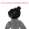 Haoge 58mm Screw Knob Clamp Adapter with 60mm QR Quick Release Plate for Camera Tripod Ballhead Monopod Ball Head Fit Arca Swiss view 4