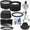 Bower FA-DC67A Adapter Ring (67mm) with Tele/Wide Lenses + 3 Filters + Case + Hood + Kit for Canon PowerShot SX530, SX540 & SX60 HS Camera view 1