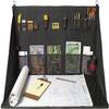 Plan Station PRO WS3800 Portable Standing Desk, Workbench, Station, Storage for Jobsite, Garage, Office, Shop, Hanging Work Surface, Black view 1