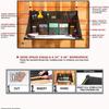 Plan Station PRO WS3800 Portable Standing Desk, Workbench, Station, Storage for Jobsite, Garage, Office, Shop, Hanging Work Surface, Black view 3
