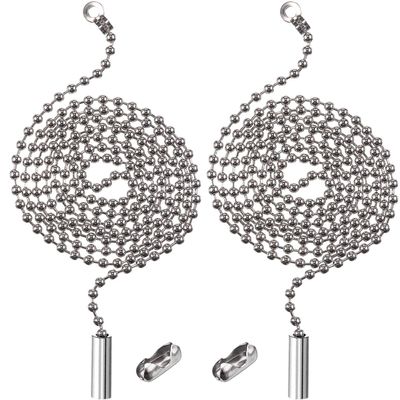 Shappy 2Pack Ceiling Fan Pull Chain String Extension with Connector