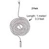 Shappy 2Pack Ceiling Fan Pull Chain String Extension with Connector view 2