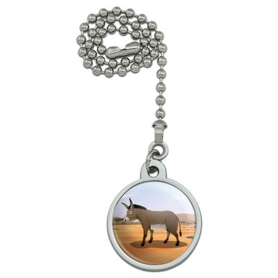 GRAPHICS & MORE Donkey on Ranch Ceiling Fan and Light Pull Chain