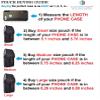 AH Military Grade Cell Phone Pouch Belt Holster Holder w/Belt Loop for iPhone16 Plus 16 Pro Max 15 Plus, S24 S25 Ultra Nylon Canvas Construction Cell Phone Holsters Fits Cell Phone w/Otterbox (Large) view 2