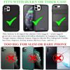 AH Military Grade Cell Phone Pouch Belt Holster Holder w/Belt Loop for iPhone16 Plus 16 Pro Max 15 Plus, S24 S25 Ultra Nylon Canvas Construction Cell Phone Holsters Fits Cell Phone w/Otterbox (Large) view 3