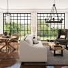 HomePlace Lighting 420061BZ Tanner Urban/Industrial Round Chandelier, 5-Light 500 Total Watts, 25" H x 27" W, Bronze view 2