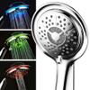 PowerSpa 4-Inch LED Handheld Shower Head with Air Jet LED Turbo Pressure-Boost Nozzle Technology (Premium Chrome) view 2