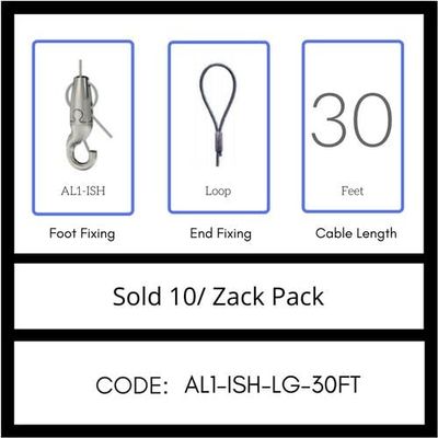 GRIPPLE UL Approved Angel Integrated Hook Hanger, Sold 10/Zack Pack, Made in USA (AL1-ISH-LG-30FT)