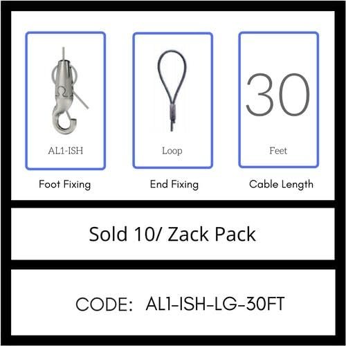 GRIPPLE UL Approved Angel Integrated Hook Hanger, Sold 10/Zack Pack, Made in USA (AL1-ISH-LG-30FT)