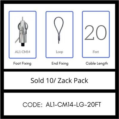 GRIPPLE UL Approved Angel Integrated Hook Hanger, Sold 10/Zack Pack, Made in USA (AL1-ISH-LG-20FT)