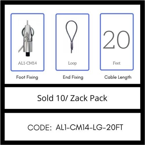 GRIPPLE UL Approved Angel Integrated Hook Hanger, Sold 10/Zack Pack, Made in USA (AL1-ISH-LG-20FT)
