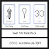 GRIPPLE UL Approved Angel Side EXIT Male 1/4" Hanger, Sold 10/Zack Pack, Made in USA (AL1-SM14-LG-30FT) view 1