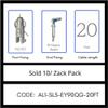 GRIPPLE UL Approved Angel Signage Hanger, Sold 10/Zack Pack, Made in USA (AL1-SL5-EY90QG-20FT) view 1