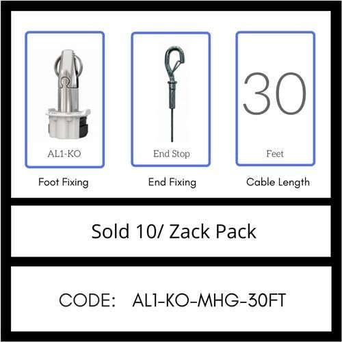 GRIPPLE AL1-KO-MHG-30FT UL Approved Angel Knockout Hanger, Sold 10/Zack Pack, Made in USA