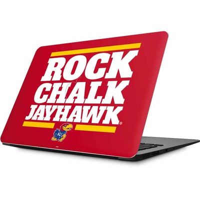 Skinit Decal Laptop Skin Compatible with MacBook Air 13.3 (2010-2017) - Officially Licensed College Kansas?Rock Chalk Jayhawk Design