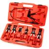 NEW 7 PCS MECHANIC'S DELUXE HOSE CLAMP RING PLIERS TOOL KIT FLEXIBLE CABLE PLIER view 2