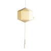 Brownfolds Paper Lantern; Handmade Paper with Red Flower Petals Pastel Yellow view 2