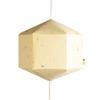 Brownfolds Paper Lantern; Handmade Paper with Red Flower Petals Pastel Yellow view 3