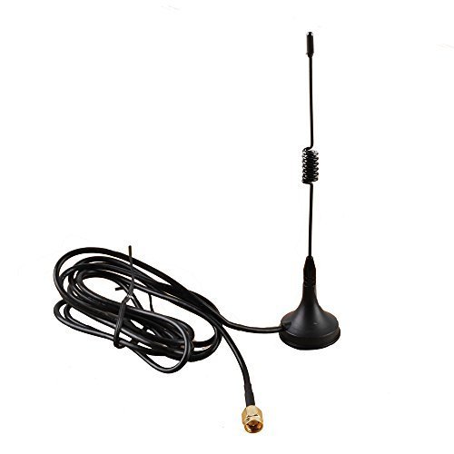 Antenna 433mhz,3dbi SMA Plug Connector Straight with Magnetic Base with Coaxial Cable Rg174 1.5m Ships from USA