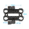 CAMVATE 15mm Rod Offset Raiser Clamp for Shoulder Rig Railblock System (Black Thumbscrew) - 1690 view 2