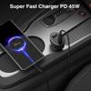 Nekteck 45W 2-Port USB-C Car Charger, PD 3.0 & QC 3.0 Fast Charging view 3