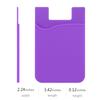 Cell Phone Card Holder for Back of Phone,Silicone Stick On Phone Wallet view 2