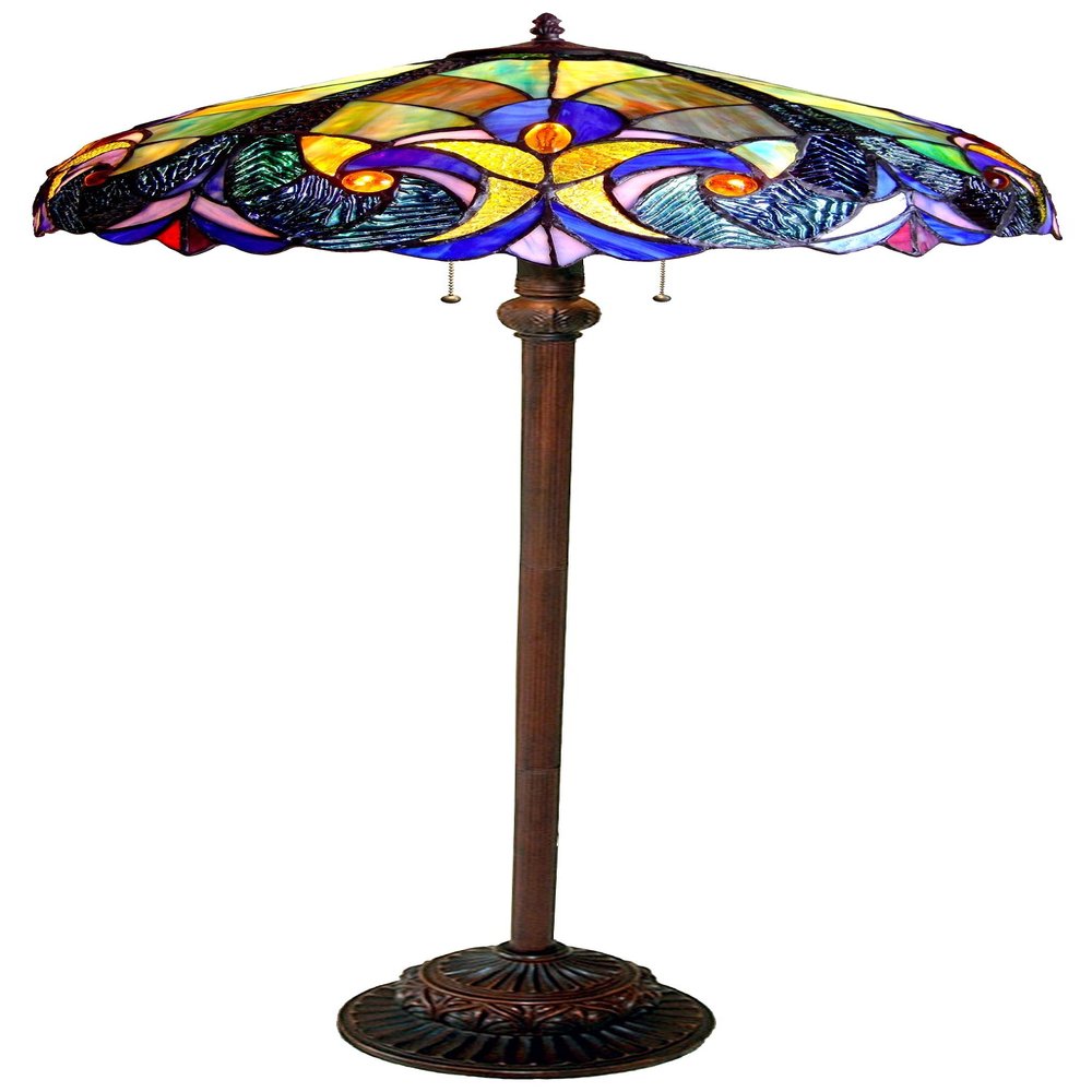 Chloe Lighting CH18780VT18-FL2 Liaison Tiffany-Style Victorian Floor Lamp, 18" x 18" x 62"
