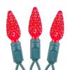 Novelty Lights 24FT 70 LED C6 LED Christmas String Lights, Commercial Grade Outdoor Tree Decorations (Red) view 4