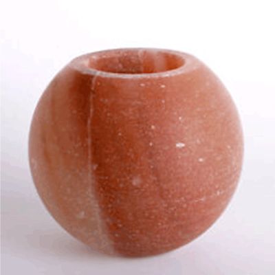 Himalayan Apple-Shaped Salt Candleholder