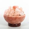 Himalayan Salt Lamp Abundance Bowl, Prosperity, Firebowl Bowl Salt Lamp with Chunks and Cord! view 1