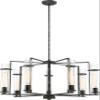 Nuvo Lighting 60/6387 Transitional Seven Light Chandelier from Donzi Collection in Black Finish view 1