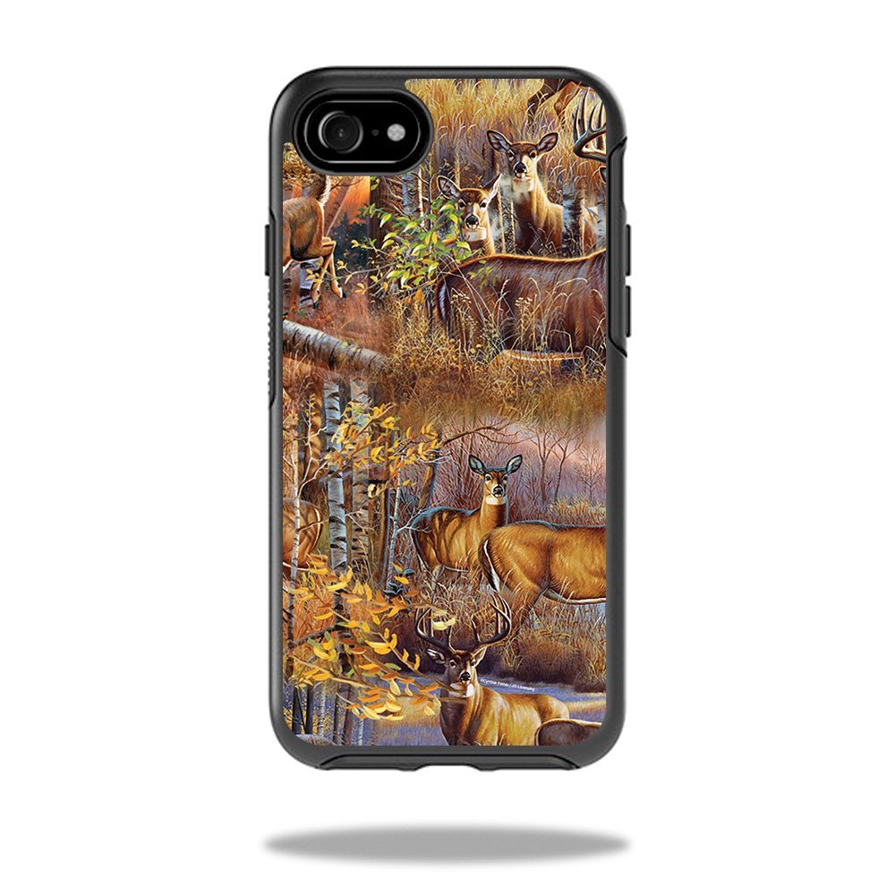 MightySkins Skin Compatible With OtterBox Symmetry iPhone SE (2020) / 7 / 8 - Deer Pattern | Protective, Durable, and Unique Vinyl Decal wrap cover | Easy To Apply, Remove, and Change Styles | Made in the USA