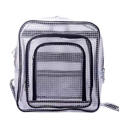 QIAOLIANQIAO ESD 15.7inch 40cm*35cm*15cm anti-static clear pvc backpack,cleanroom engineer tool bag full cover pvc for put computer tool working in clean room 1PCS