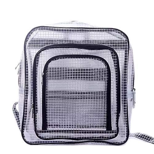 QIAOLIANQIAO ESD 15.7inch 40cm*35cm*15cm anti-static clear pvc backpack,cleanroom engineer tool bag full cover pvc for put computer tool working in clean room 1PCS
