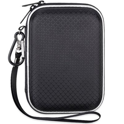 Lacdo Hard Drive Carrying Case for Western Digital WD My Passport/WD Elements/My Passport Ultra Portable External Hard Drive 1TB 2TB 3TB 4TB 5TB 6TB USB 3.0 2.5 inch HDD Travel Bag, Black