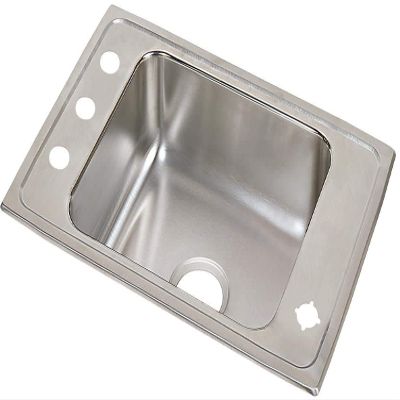 Elkay DRKAD2517454 Lustertone Classic Single Bowl Drop-in Stainless Steel Classroom ADA Sink