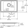 Elkay DRKAD2517454 Lustertone Classic Single Bowl Drop-in Stainless Steel Classroom ADA Sink view 2